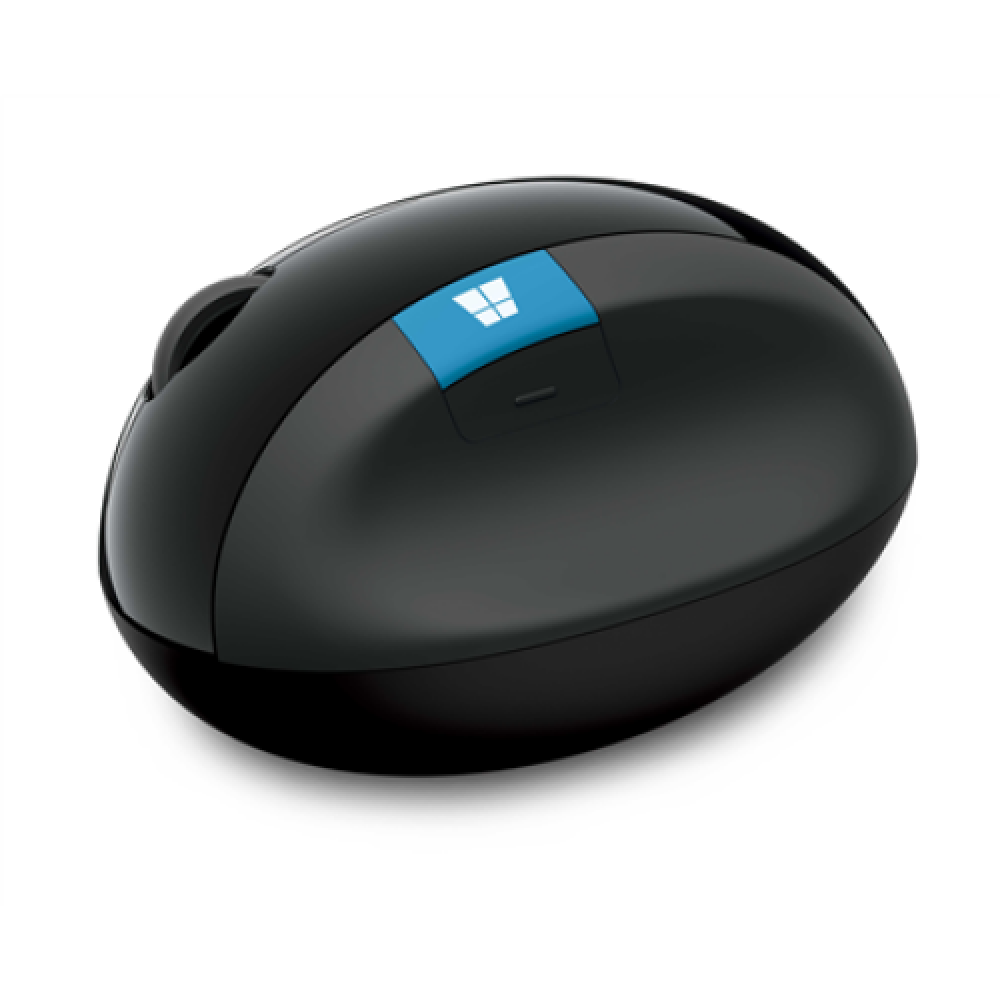 Microsoft L6V-00005 Sculpt Ergonomic Mouse, USB, Wireless, Black, Yes