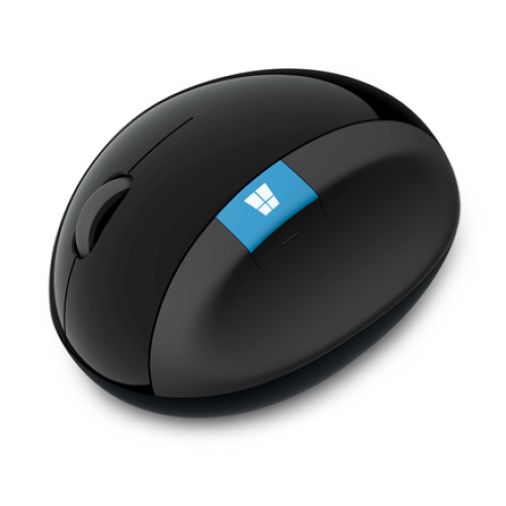 Microsoft L6V-00005 Sculpt Ergonomic Mouse, USB, Wireless, Black, Yes