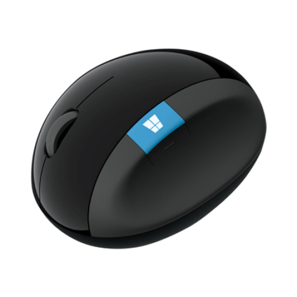 Microsoft L6V-00005 Sculpt Ergonomic Mouse, USB, Wireless, Black, Yes