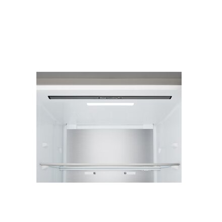 LG Refrigerator , GBBSJ1CCPY , Energy efficiency class C , Free standing , Combi , Height 186 cm , Fridge net capacity 220 L , Freezer net capacity 113 L , Display , 34 dB , Prime Silver