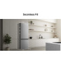 LG Refrigerator , GBBSJ1CCPY , Energy efficiency class C , Free standing , Combi , Height 186 cm , Fridge net capacity 220 L , Freezer net capacity 113 L , Display , 34 dB , Prime Silver