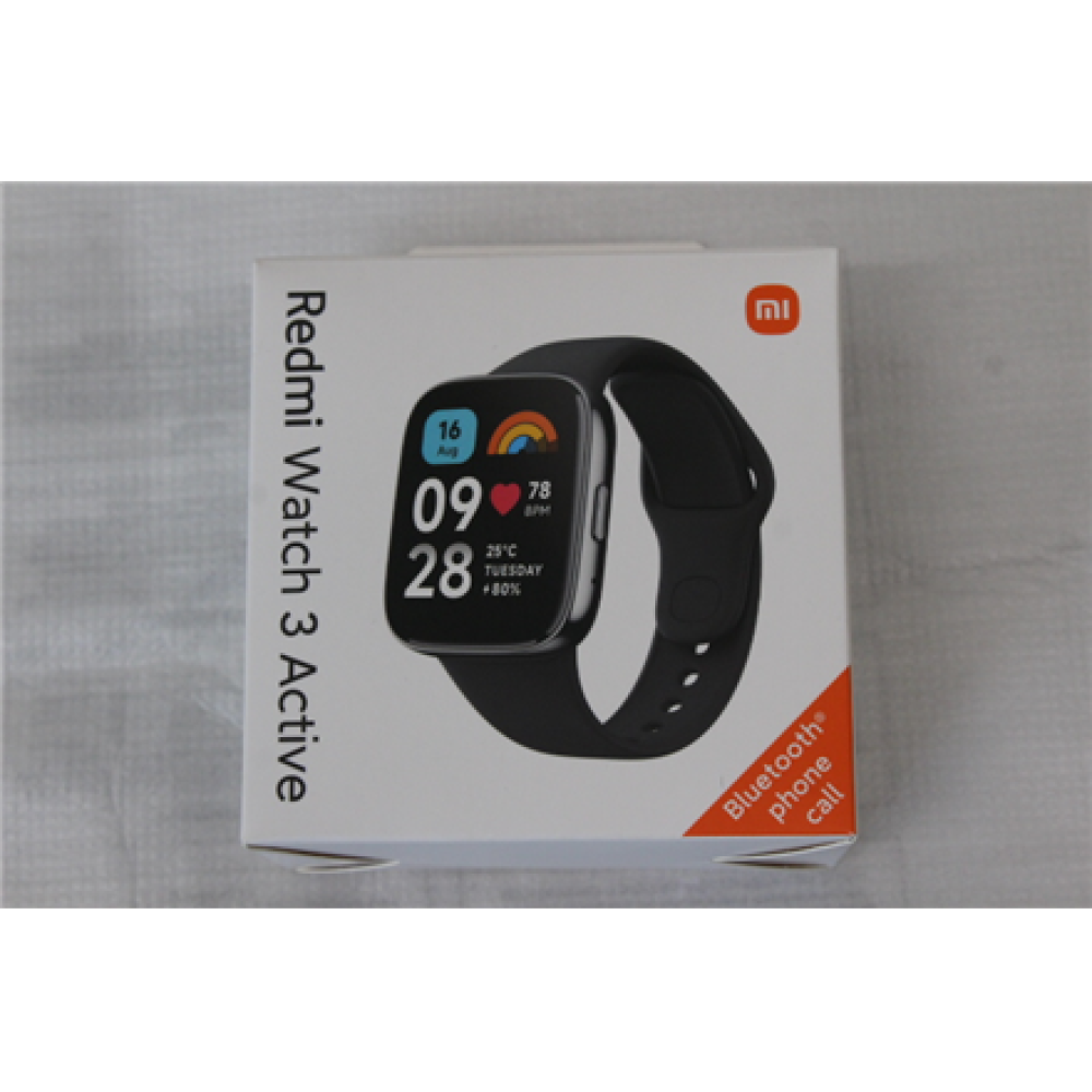 Redmi Watch 3 Active , Smart watch , GPS (satellite) , AMOLED , Waterproof , DEMO , Black