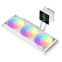Gamemax CPU Liquid Cooler , GLACIER 360 LCD WH , White