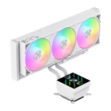 Gamemax CPU Liquid Cooler , GLACIER 360 LCD WH , White