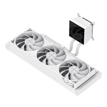 Gamemax CPU Liquid Cooler , GLACIER 360 LCD WH , White