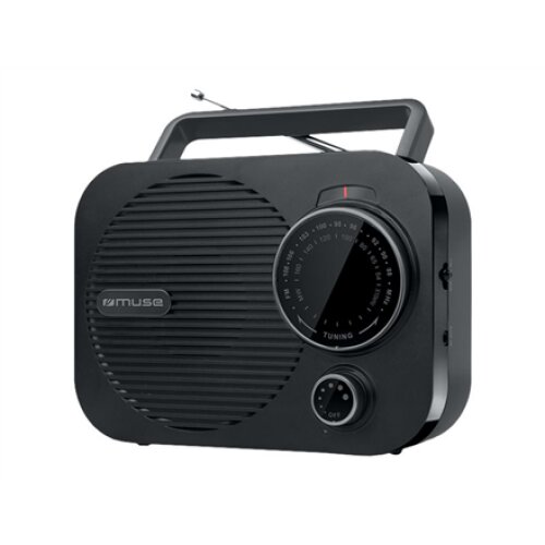 Muse , M-050 R , Portable radio , AUX in , Black