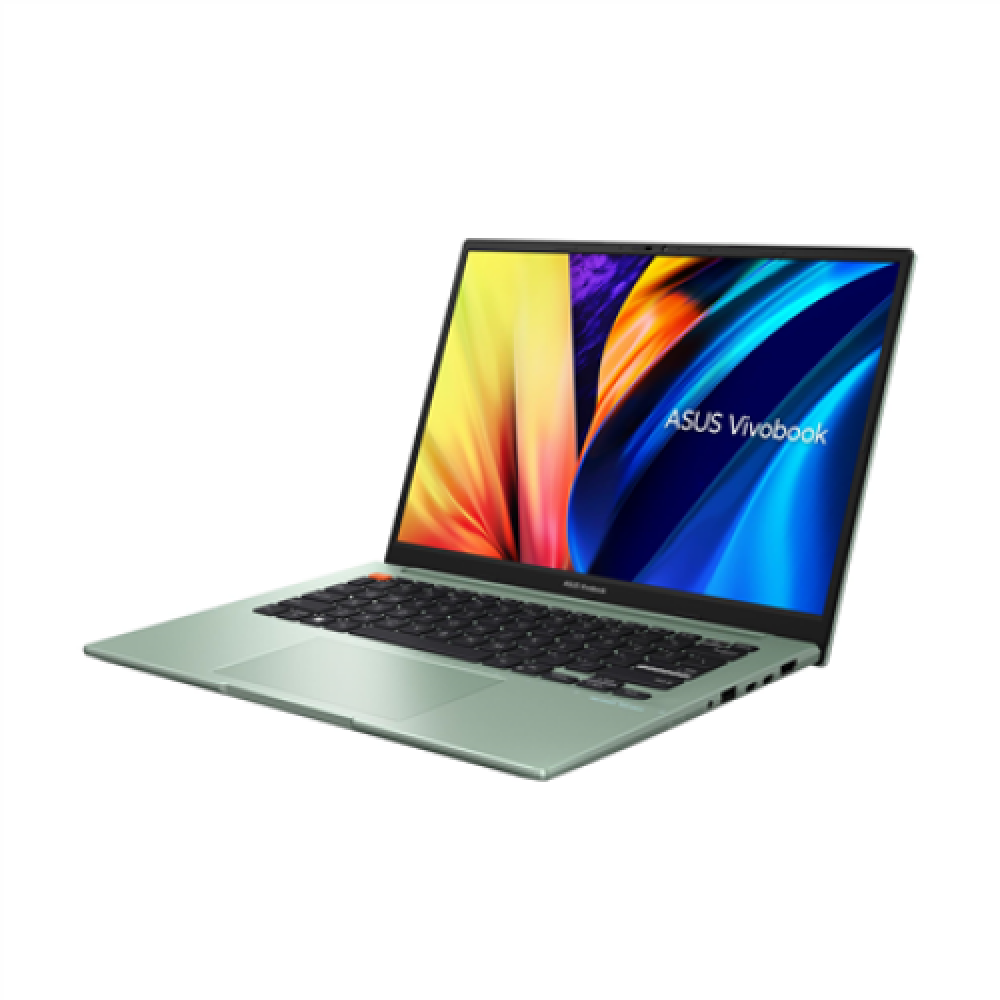 Asus Vivobook S 14 M3402QA-KM071W Brave Green 14 OLED 2.8K Anti-glare AMD Ryzen 5 5600H 8 GB DDR4 on board SSD 512 GB AMD Radeon Graphics Windows 11 Home 802.11ax Bluetooth version 5.0 Keyboard language English Keyboard backlit Warranty 24 month(s) Batter