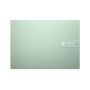 Asus Vivobook S 14 M3402QA-KM071W Brave Green 14 OLED 2.8K Anti-glare AMD Ryzen 5 5600H 8 GB DDR4 on board SSD 512 GB AMD Radeon Graphics Windows 11 Home 802.11ax Bluetooth version 5.0 Keyboard language English Keyboard backlit Warranty 24 month(s) Batter