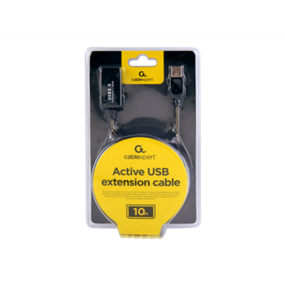 Cablexpert , Active USB 2.0 extension cable UAE-01-10M , USB-A to USB-A USB , USB 2.0 female (type A)