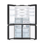 Hitachi Refrigerator R-WB640VRU0X (MGW) Energy efficiency class F, Free standing, Side by side, Height 184 cm, No Frost system, Fridge net capacity 395 L, Freezer net capacity 151 L, Glass White, Vacuum compartment