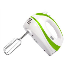 Adler , Mixer , AD 4205 g , Hand Mixer , 300 W , Number of speeds 5 , Turbo mode , White/Green