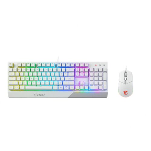 MSI , Vigor GK30 COMBO WHITE , Keyboard and Mouse Set , Wired , Mouse included , US , White