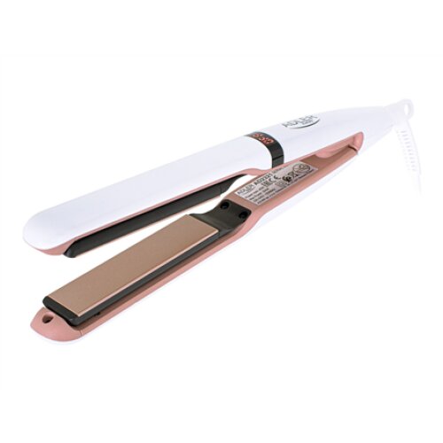 Adler , Hair Straightener , AD 2321 , Warranty 24 month(s) , Ceramic heating system , Display LCD , Temperature (min) 140 °C , Temperature (max) 220 °C , 45 W , Pearl White