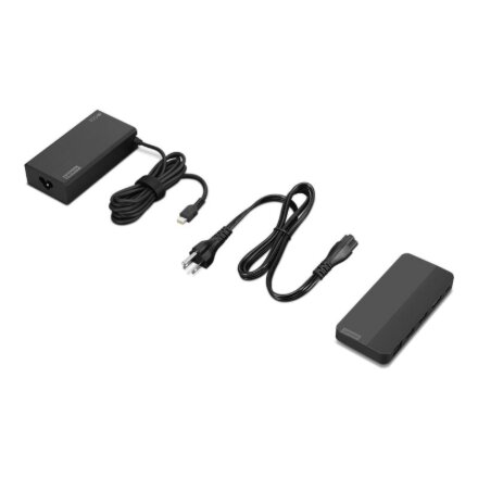 Lenovo , USB-C Dual Display Travel Dock with Adapter , 40B90100EU , Ethernet LAN (RJ-45) ports 1 , DisplayPorts quantity 1 , USB 3.0 (3.1 Gen 1) ports quantity 1 x USB-A 10 Gbps, 2 x USB-C 10 Gbps , HDMI ports quantity 1 , 65 W , Warranty 36 month(s)