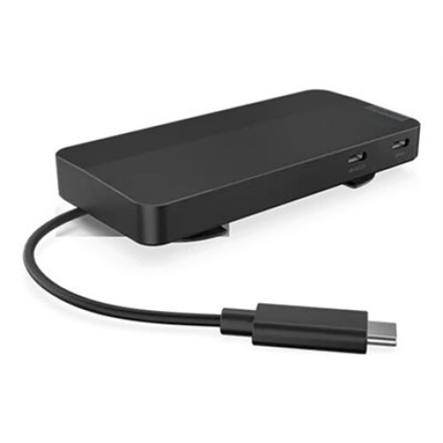 Lenovo , USB-C Dual Display Travel Dock with Adapter , 40B90100EU , Ethernet LAN (RJ-45) ports 1 , DisplayPorts quantity 1 , USB 3.0 (3.1 Gen 1) ports quantity 1 x USB-A 10 Gbps, 2 x USB-C 10 Gbps , HDMI ports quantity 1 , 65 W , Warranty 36 month(s)