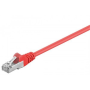 Goobay , CAT 5e patchcable, F/UTP, red , Red