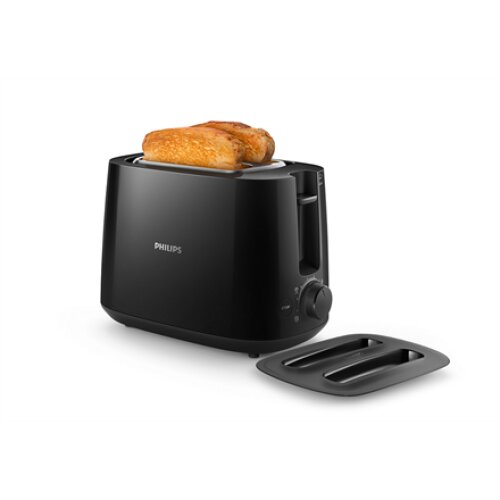 Philips , Daily collection toaster , HD2582/90 , Power 830 W , Number of slots 2 , Housing material Plastic , Black
