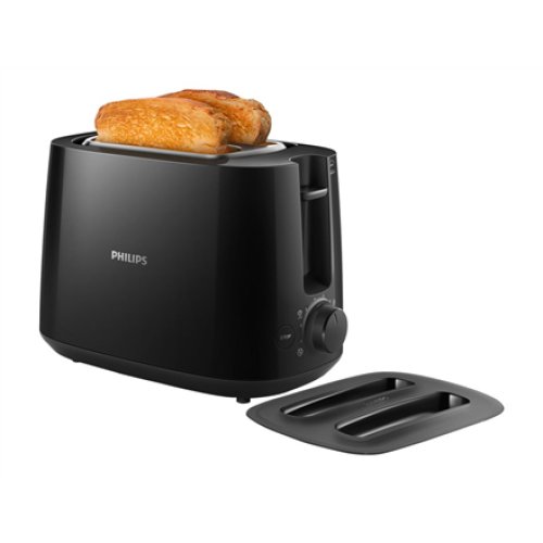 Philips , Daily collection toaster , HD2582/90 , Power 830 W , Number of slots 2 , Housing material Plastic , Black