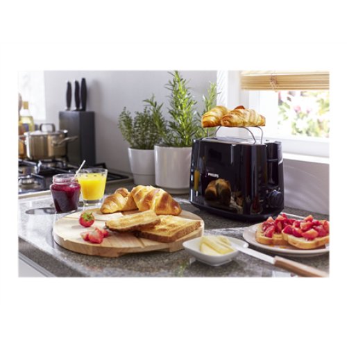 Philips , Daily collection toaster , HD2582/90 , Power 830 W , Number of slots 2 , Housing material Plastic , Black