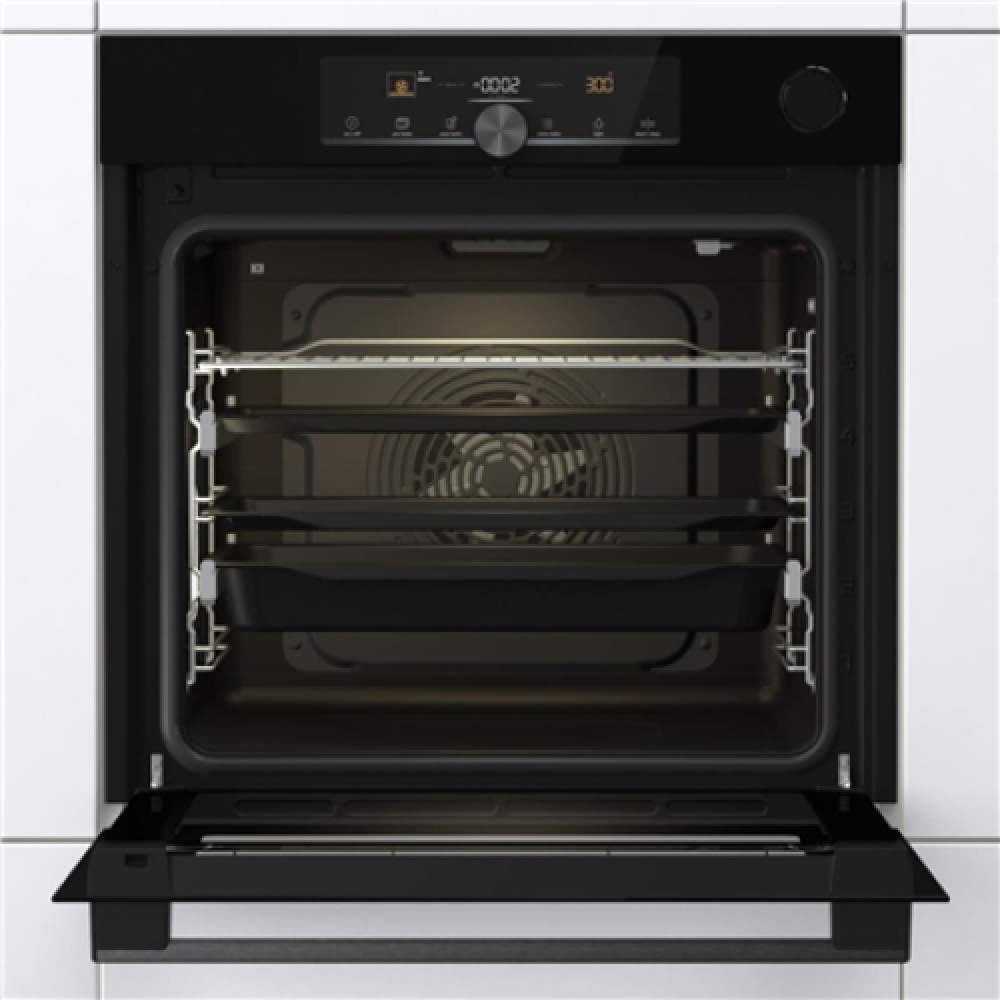 Gorenje Oven BSA6747A04BGWI 77 L, Multifunctional, EcoClean, Mechanical control, Steam function, Height 59.5 cm, Width 59.5 cm, Black