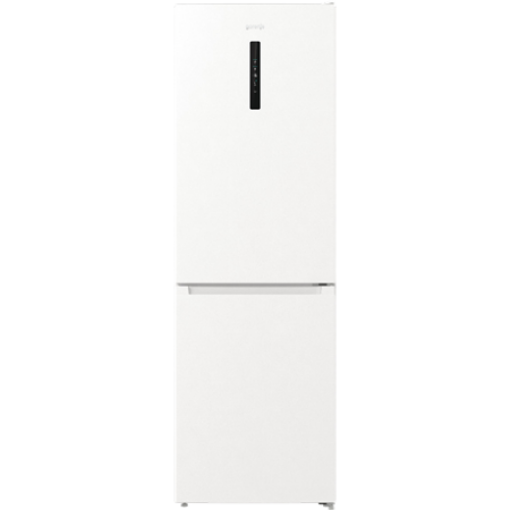 Gorenje , Refrigerator , NRK6192AW4 , Energy efficiency class E , Free standing , Combi , Height 185 cm , No Frost system , Fridge net capacity 204 L , Freezer net capacity 96 L , Display , 38 dB , White