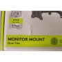 SALE OUT. Goobay Dual Monitor Mount Flex, Black , Goobay Dual Monitor Mount Flex , Swivel, Tilt, Rotation , 17-32 , Maximum weight (capacity) 8 kg , DAMAGED PACKAGING , Black
