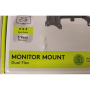 SALE OUT. Goobay Dual Monitor Mount Flex, Black , Goobay Dual Monitor Mount Flex , Swivel, Tilt, Rotation , 17-32 , Maximum weight (capacity) 8 kg , DAMAGED PACKAGING , Black