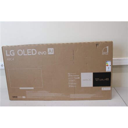 LG OLED48C41LA , 48 , Smart TV , webOS24 , UHD , Black , DAMAGED PACKAGING
