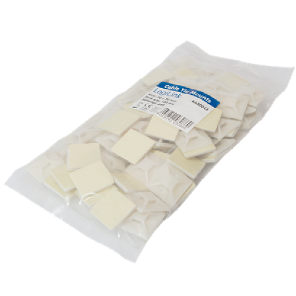 Logilink Cable Tie Mounts 28x28 mm KAB0044 100 pc(s)