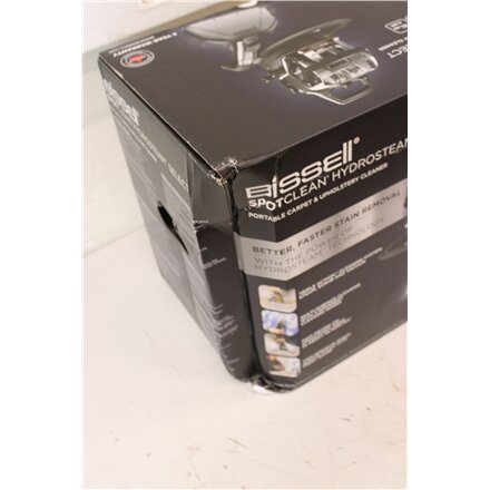 SALE OUT. Bissell SpotClean HydroSteam Select , Bissell Portable Carpet and Upholstery Cleaner , SpotClean HydroSteam Select , Corded operating , Washing function , 1000 W , Black , 24 month(s) , DAMAGED PACKAGING