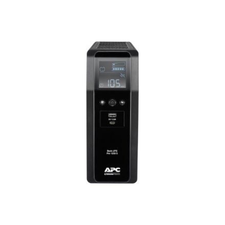 Schneider Electric APC Back-UPS Pro, tower, 230V, 8x IEC C13 outlets, sine wave, AVR, USB Type A+C ports, LCD, user-replaceable battery , BR1200SI , 1200 VA , 720 W