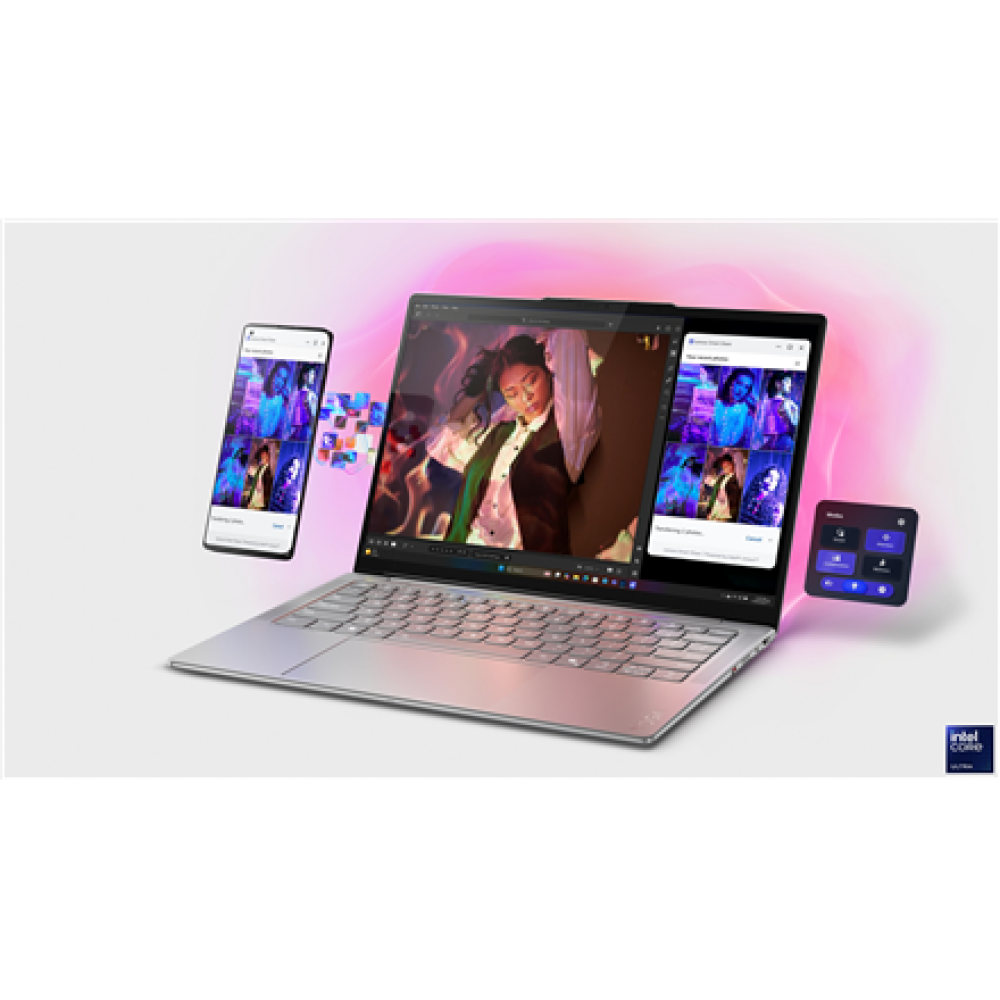 Lenovo Yoga Slim 7 14ILL10 , Luna Grey , 14 , OLED , WUXGA , 1920 x 1200 pixels , Glossy , Intel Core Ultra 7 , 256V , 16 GB , Soldered LPDDR5x , Solid-state drive capacity 1000 GB , Intel Arc Graphics , Windows 11 Home , 802.11be , Bluetooth version 5.4 