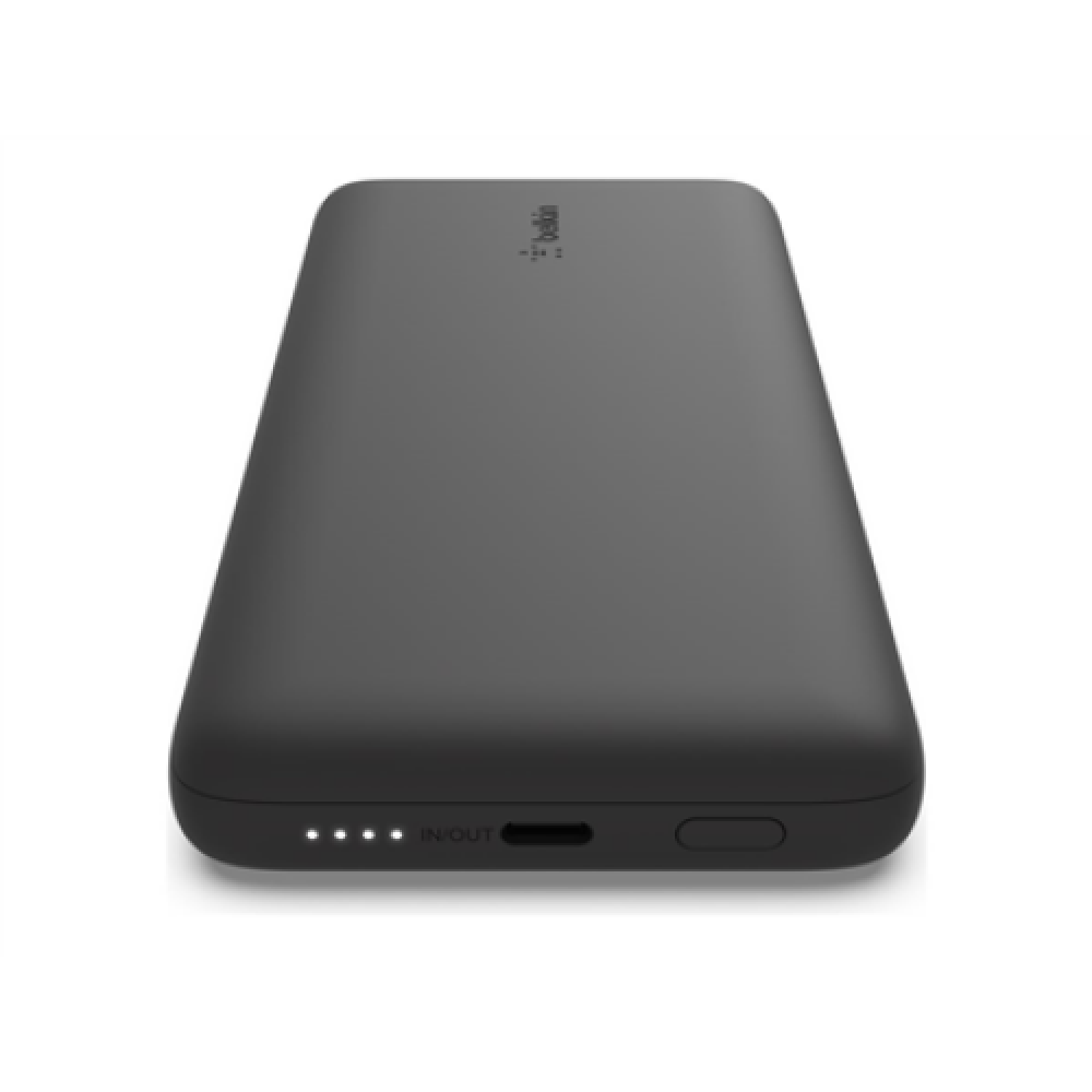 Belkin , BOOST CHARGE Plus Power Bank , 10000 mAh , Integrated LTG and USB-C cables , Black