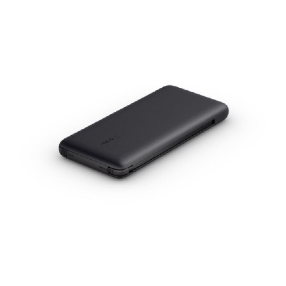 Belkin , BOOST CHARGE Plus Power Bank , 10000 mAh , Integrated LTG and USB-C cables , Black