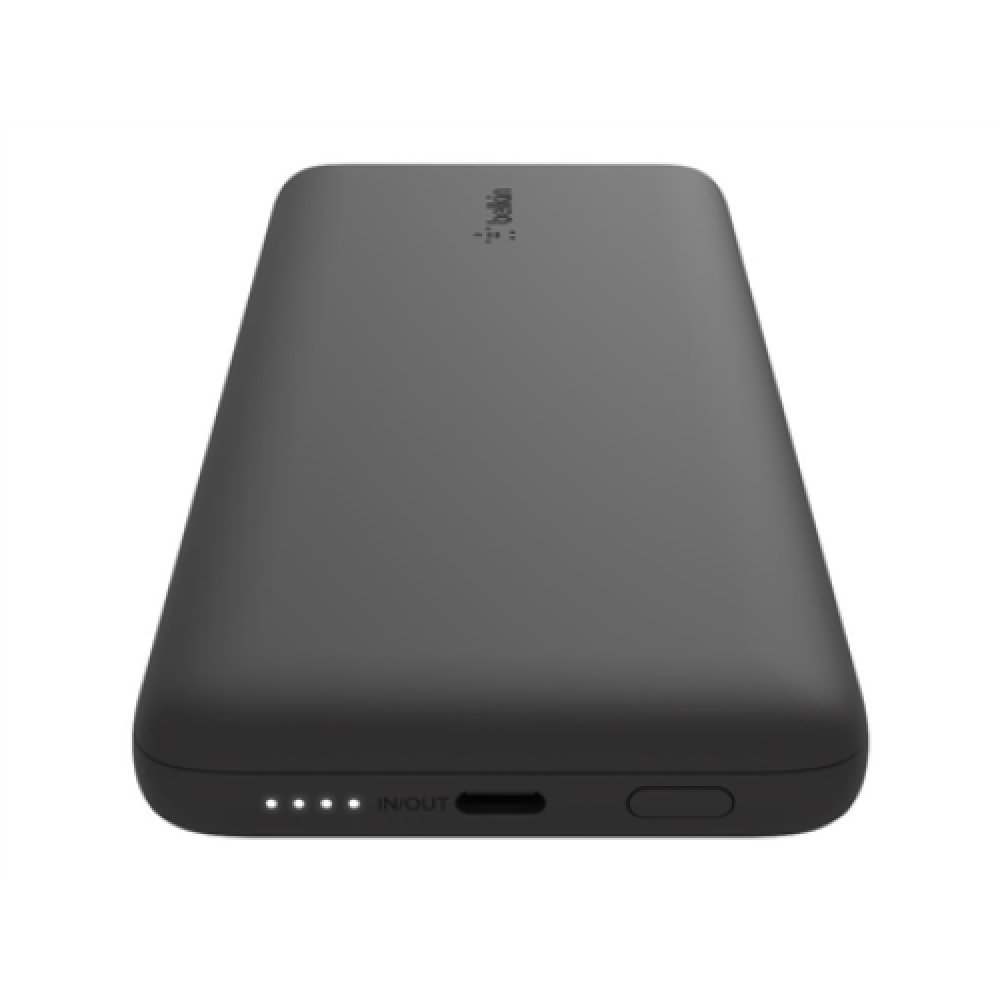 Belkin , BOOST CHARGE Plus Power Bank , 10000 mAh , Integrated LTG and USB-C cables , Black