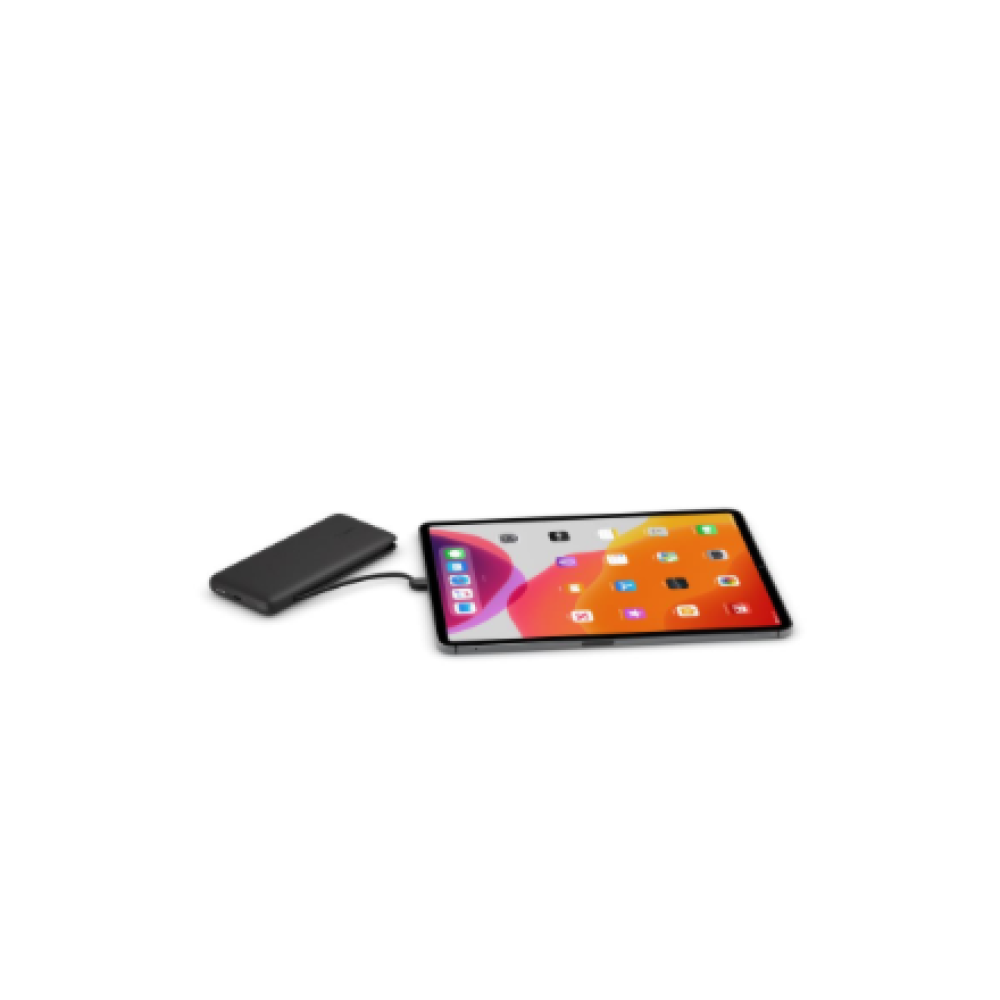 BPB006btBLK Belkin , BOOST CHARGE Plus Power Bank , 10000 mAh , Integrated LTG and USB-C cables , Black