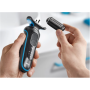 Braun , Shaver , 51-B1000s , Operating time (max) 50 min , Wet & Dry , Black/Blue