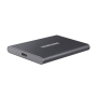 Samsung MU-PC1T0T/WW Portable SSD T7 USB 3.2 1TB Silver , Portable SSD , T7 , 1000 GB , USB 3.2 , Silver