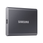 Samsung MU-PC1T0T/WW Portable SSD T7 USB 3.2 1TB Silver , Portable SSD , T7 , 1000 GB , USB 3.2 , Silver