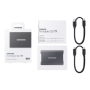Samsung MU-PC1T0T/WW Portable SSD T7 USB 3.2 1TB Silver , Portable SSD , T7 , 1000 GB , USB 3.2 , Silver