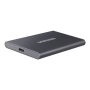 Samsung MU-PC1T0T/WW Portable SSD T7 USB 3.2 1TB Silver , Portable SSD , T7 , 1000 GB , USB 3.2 , Silver