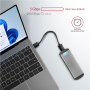AXAGON SuperSpeed USB Micro-B - M.2 SATA SSD Ribbed Box , EEM2-SA