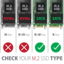 AXAGON SuperSpeed USB Micro-B - M.2 SATA SSD Ribbed Box , EEM2-SA