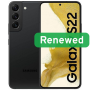 Samsung Renewed Grade A , Samsung Galaxy S22 , Phantom Black , 6.1 , 128 GB , 5G , Android