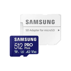 Samsung , PRO Plus microSD Card with Adapter , 512 GB , MicroSDXC , Flash memory class U3, V30, A2
