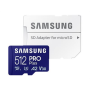 Samsung , PRO Plus microSD Card with Adapter , 512 GB , MicroSDXC , Flash memory class U3, V30, A2