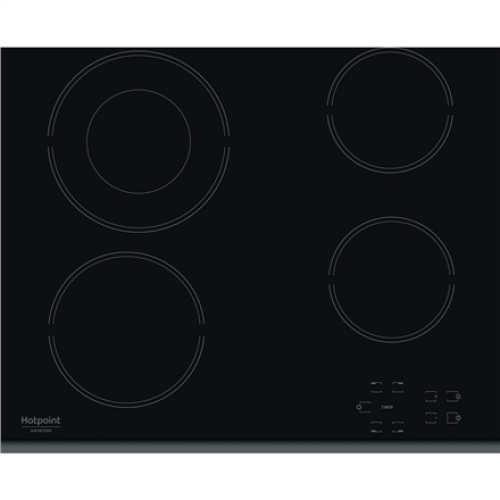 Hotpoint Hob HR 632 B Vitroceramic Number of burners/cooking zones 4 Touch Timer Black