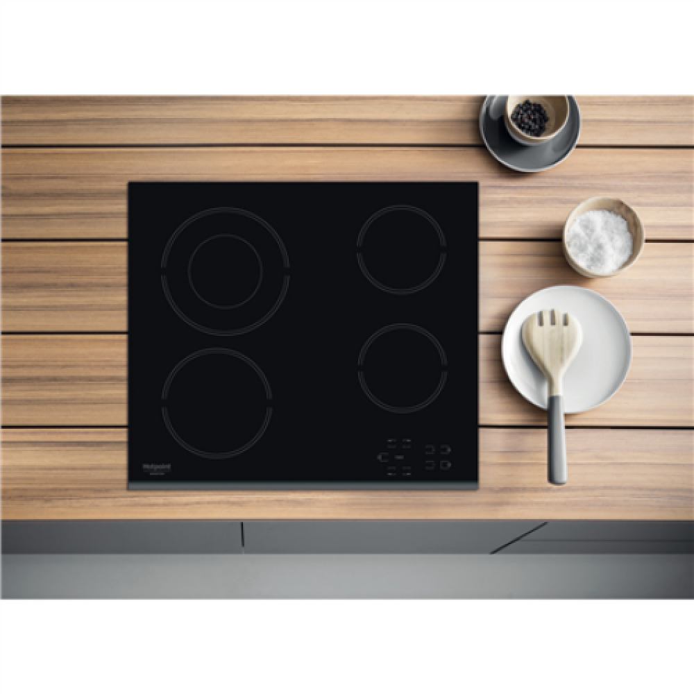 Hotpoint Hob HR 632 B Vitroceramic Number of burners/cooking zones 4 Touch Timer Black