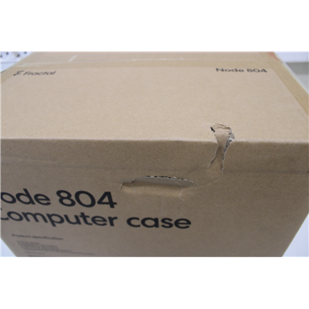 SALE OUT. Fractal Design Node 804 Black - Window , Fractal Design NODE 804 , Side window , 2 - USB 3.0Audio in/outPower button with LED (white)HDD activity LED (white) , Micro ATX , Black , DAMAGED PACKAGING