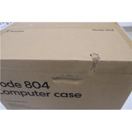 SALE OUT. Fractal Design Node 804 Black - Window , Fractal Design NODE 804 , Side window , 2 - USB 3.0Audio in/outPower button with LED (white)HDD activity LED (white) , Micro ATX , Black , DAMAGED PACKAGING
